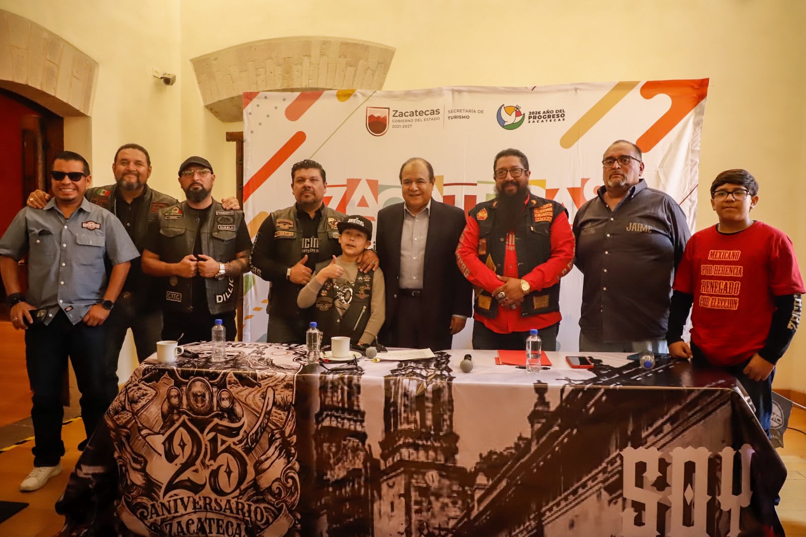 integrantes de la Original de Concentración de Motociclistas en Zacatecas